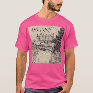 T-shirt Edimbourg Castle Old Style croquis
