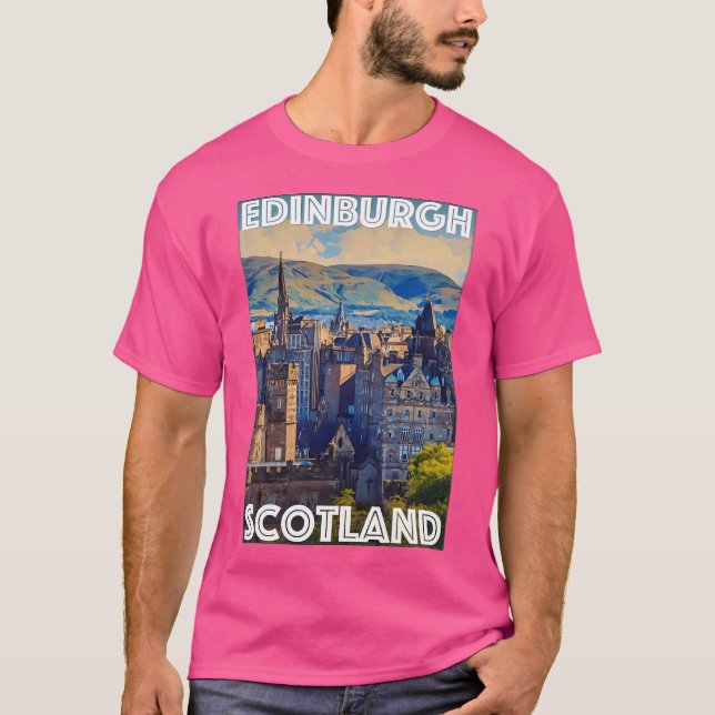T-shirt Edimbourg Écosse (Devant)