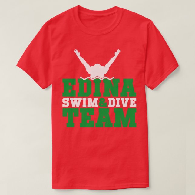T-shirt Edina Swim Dive Team13 (Design devant)