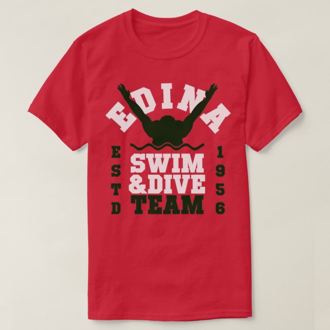 T-shirt Edina Swim Dive Team4 (Design devant)