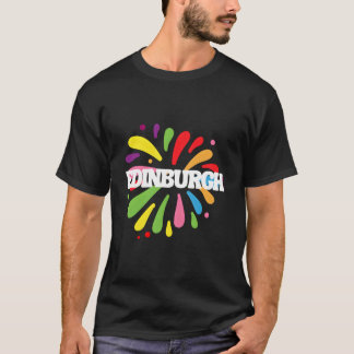T-shirt Edinburgh Scotland Colorful Festival