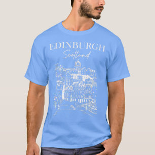 T-shirt Edinburgh Scotland Traveling Edinburgh Travel Girl