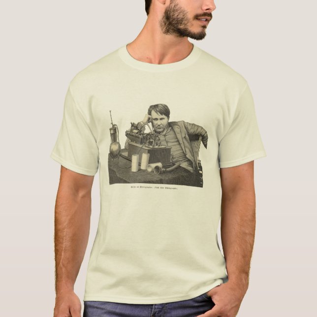 T-shirt Edison au phonographe (Devant)