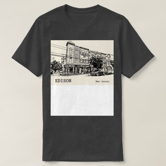 T-shirt Edison New Jersey 2 (Design devant)