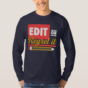 T-shirt Éditer ou Regret l'enseignant anglais