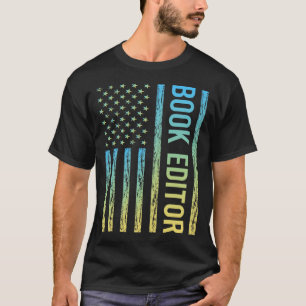 T-shirt Éditeur de livre bleu jaune