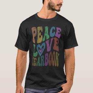 T-SHIRT ÉDITEUR DE PUBLICATION RÉTRO ANNÉE DE PAIX D'AMOUR