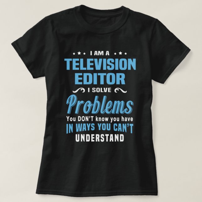 T-shirt Éditeur de télévision (Design devant)