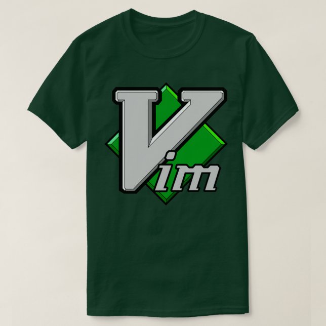 T-shirt Éditeur de texte Vim (Design devant)