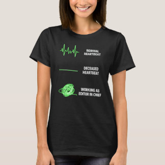T-shirt Éditeur En Chef Programme De Rédacteur En Chef Des