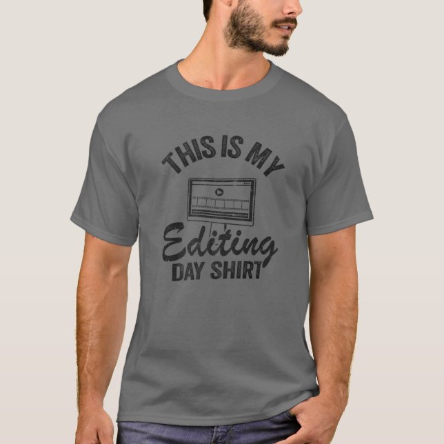 T-shirt Éditeur Vidéo Vidéo cinéaste C'Est Mon Édition (Devant)