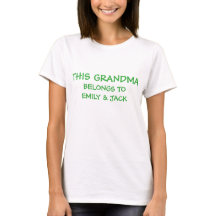 Éditez les noms du grandkid sur la grand-maman