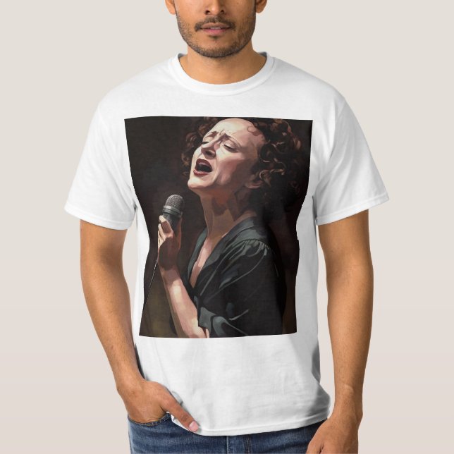 T-shirt Edith piaf - Peinture (Devant)