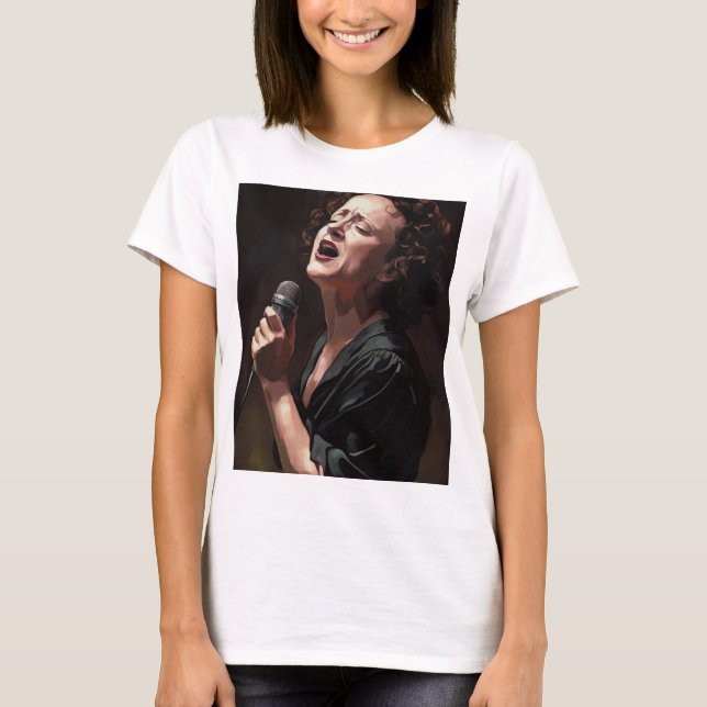 T-shirt Edith piaf - Peinture (Devant)