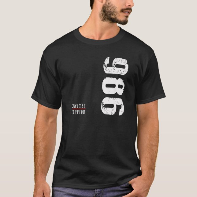 T-shirt Édition 1986 Anniversaire (Devant)