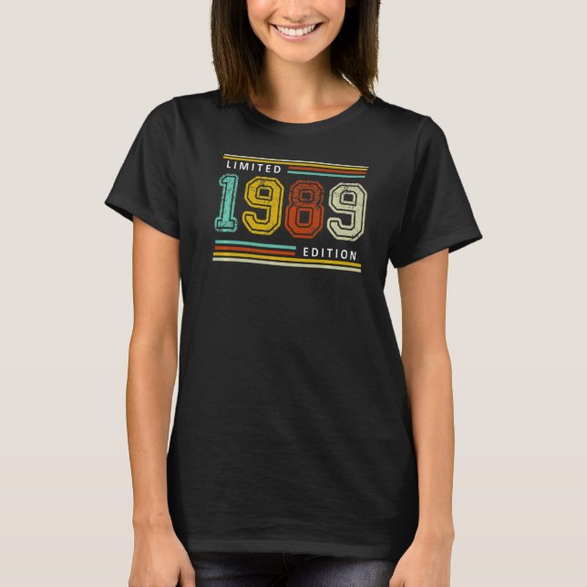 T-shirt Édition 1989 Anniversaire Rétro (Devant)