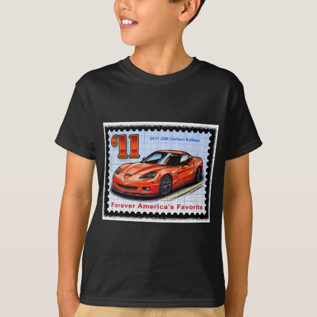 T-shirt Édition Corvette du carbone 2011 Z06 (Devant)