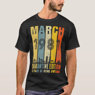 T-shirt Édition de quarantaine Mars 1981 40e anniversaire