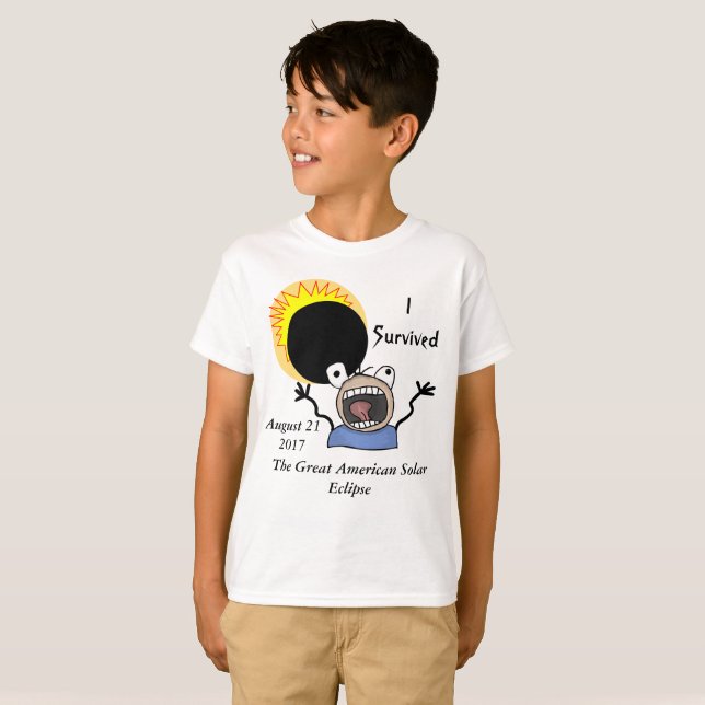 T-shirt Édition de survie de l'éclipse 2017 solaire (Devant entier)