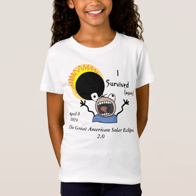 T-Shirt Édition de survie de l'éclipse solaire 2024 (Devant)