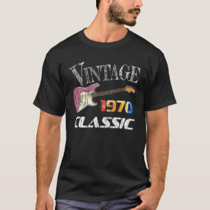T-shirt Édition Guitare Classique Année de Naissance Vinta