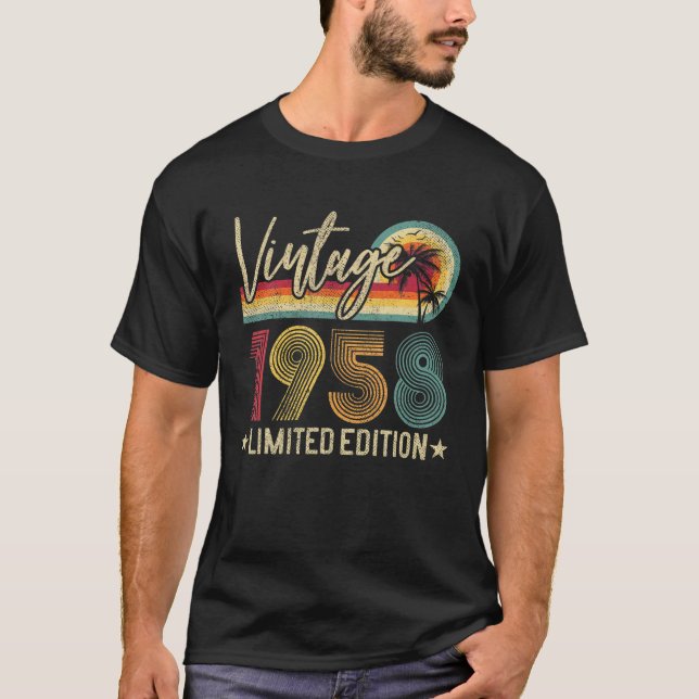 T-shirt Edition Limitée 1958 63E Anniversaire 63 Ans Vi (Devant)
