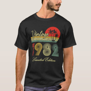 T-shirt Edition Limitée 1982 40E Cadeau Anniversaire 40 An