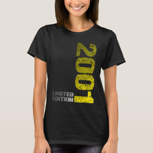 T-shirt Edition limitée 2001 22e anniversaire né en 2001