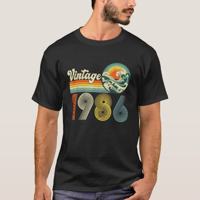 T-shirt Édition limitée 40 ans de cadeaux classiques 1986  (Devant)