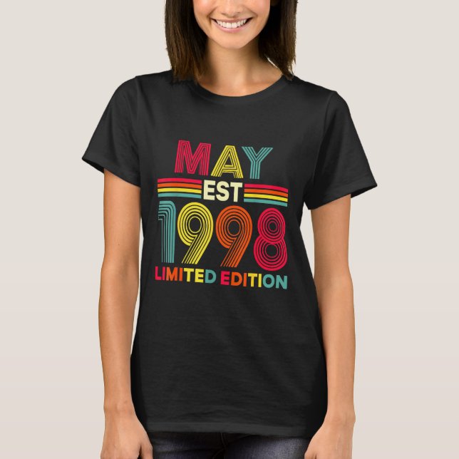 T-shirt édition limitée anniversaire mai 1998 28 ans (Devant)