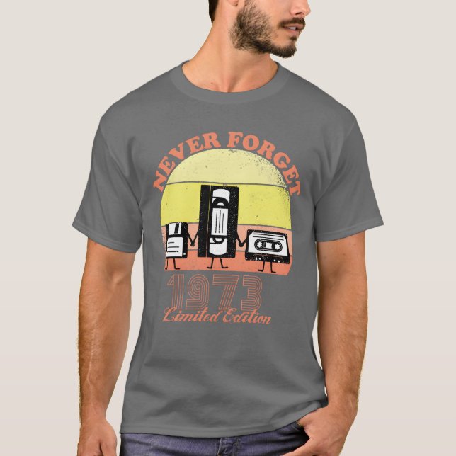T-shirt Édition limitée de vin d'anniversaire 1973 à ne ja (Devant)