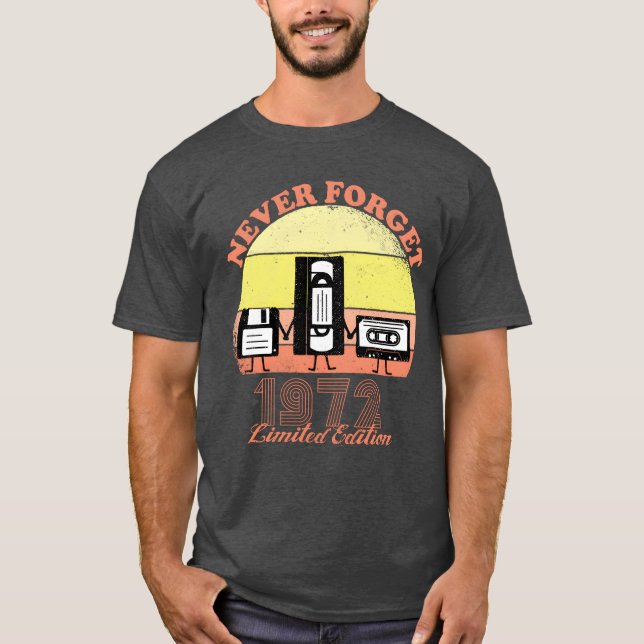 T-shirt Édition limitée de vin pour anniversaire 1972 Neve (Devant)