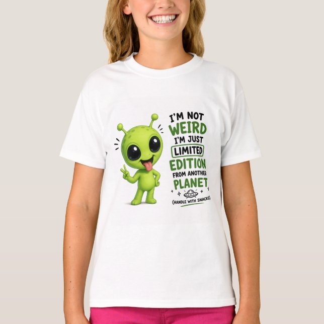 T-shirt Édition Limitée Design Alien (Devant)