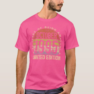 T-shirt Édition limitée d'octobre 1995 30 ans 30e annivers