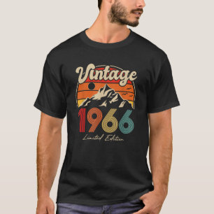T-shirt Édition Limitée Fabriquée en 1966 Cadeau 60 Ans