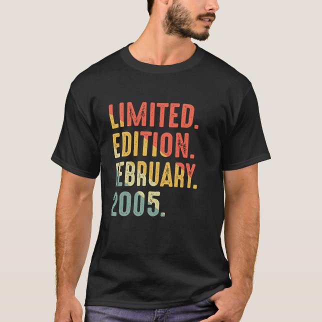 T-shirt Édition limitée février 2005 Anniversaire (Devant)