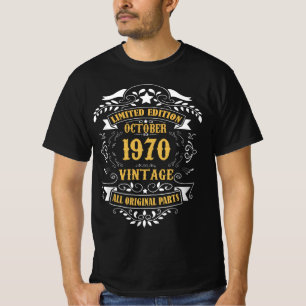 T-shirt Édition limitée Octobre 1970 Vintage Tous Origin