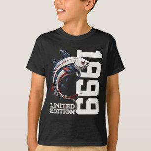 T-shirt Édition limitée pêche anniversaire pêcheur 1999 
