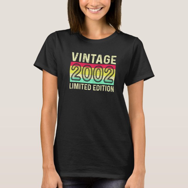 T-shirt Édition limitée rétro 20 ans Graphic 20t 2002 (Devant)