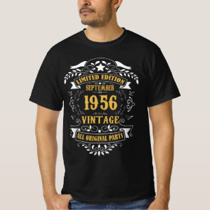 T-shirt Édition Limitée Septembre 1956 Vintage All Origi