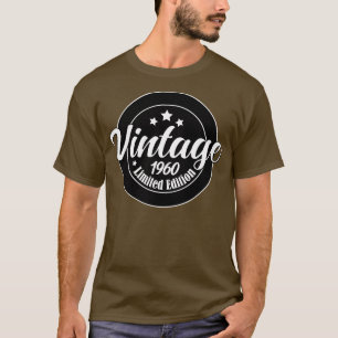 T-shirt Edition limitée Vintage 1960 anniversaire 63e anni