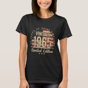 T-shirt Édition limitée vintage 1965 Cadeaux Usa 60 ans