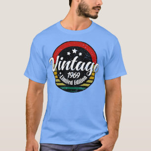 T-shirt Edition Limitée Vintage 1969 anniversaire 54st Bir