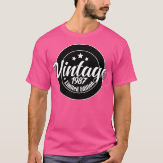 T-shirt Edition limitée Vintage 1987 anniversaire 36e anni