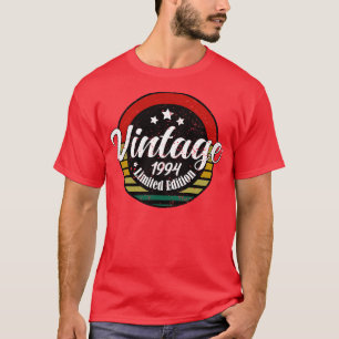 T-shirt Edition limitée Vintage 1994 anniversaire 29e anni