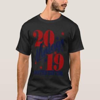 T-shirt Édition limitée vintage 2019 6ème anniversaire hom