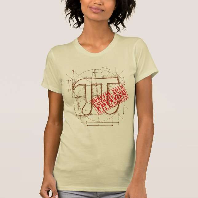 T-shirt Edition spéciale 2015 finale de jour de pi (Devant)