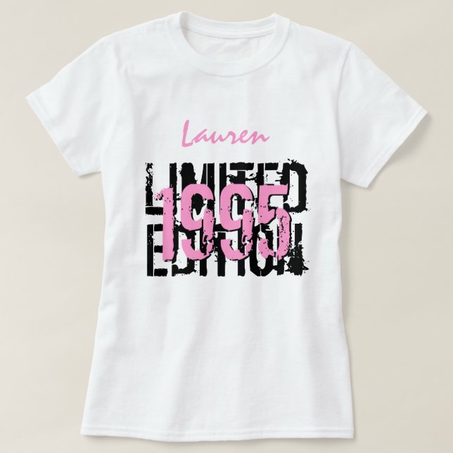 T-shirt édition V04 21ème ou d'Any Year Birthday 1995 (Design devant)
