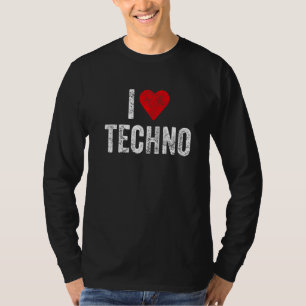 T-shirt Edm fête Festival Vêtements J'aime Techno