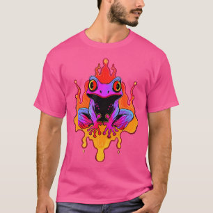 T-shirt Edm Feu Frog Tambour Et Basse Rave